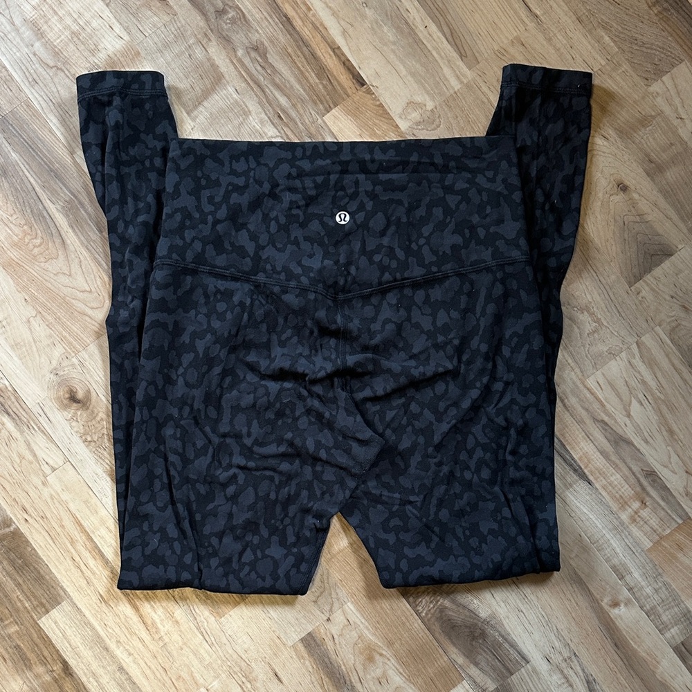 lululemon athletica Black Patterned Leggings